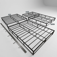 Composant de remplacement en métal de luxe pour sommier de lit King Size, accessoire de rechange en vrac pour l'assemblage de meubles et la production en usine