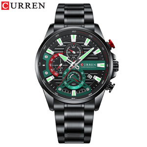 Reloj de Pulsera Curren 8415 para Hombre, Marca de Primera Calidad, Deportivo, de Cuarzo, Lujoso, Completamente de Acero, Resistente al Agua, Cronógrafo, 22 mm, Reloj Masculino - Product Image 2