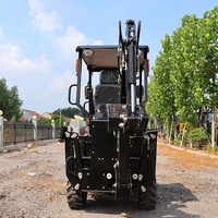 Chargeuse compacte sur roues 15-600 de fabrication chinoise, chargeuse-pelleteuse 4x4 pour travaux municipaux