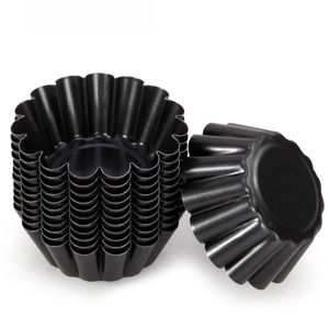 Stampi <span class=keywords><strong>per</strong></span> crostatine in acciaio al carbonio antiaderenti riutilizzabili <span class=keywords><strong>per</strong></span> dolci, pasticceria, dessert, cupcake, utensili da cucina - Product Image 1