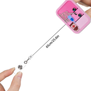 <span class=keywords><strong>Porta</strong></span> <span class=keywords><strong>Badge</strong></span> Retrattile in Acrilico Serie Medica <span class=keywords><strong>con</strong></span> <span class=keywords><strong>Clip</strong></span> Girevole, Accessori per Infermieri, <span class=keywords><strong>Porta</strong></span> Tessere Identificative - Product Image 3