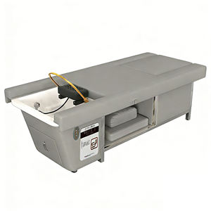 Lettino da Parrucchiere Elettrico Regolabile in Pelle Sintetica con Circolazione d'Acqua, Massaggio per Piedi e Testa, per Saloni di Bellezza e Spa Capelli, Design Moderno - Product Image 1