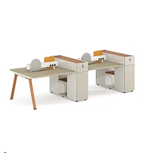 2023 New Modern Office Furniture 4 Persons Combination Compartment Office Workstation Desk