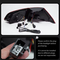 Accessoires automobiles, nouveau design, feux arrière LED pour VW MK7 2013, feux arrière R 6 3 4 5 Amaroks Boras, ensemble de feux de frein fumés
