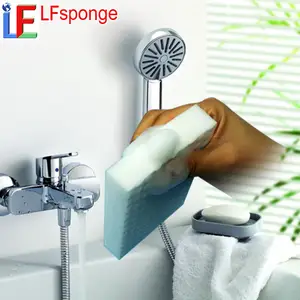 bathroom Cleaning newly product toilet seats magic wash sponge sanitary ware cleaning nano sponge melamine foam inbuilt soap