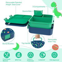 2025 ODM usine norme européenne petits animaux portables coréen microable ours enfants école 3 compartiments soupe boîte à déjeuner