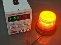 24 LED Notfall-Blinklicht Bernsteinfarben 120DB Alarmton Mit Magnetfuß für Autos LKWs Gabelstapler 10-80V