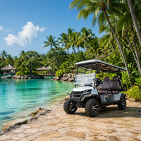 Voiturette de golf électrique haute performance 6 places avec sièges confortables, idéale pour les centres de villégiature et les zones touristiques