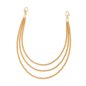 โซ่คาดเอวหลายชั้นสีทองสำหรับผู้หญิง สไตล์ฮิปฮอป พังก์ แฟชั่น โซ่คล้องกางเกง โลหะผสมสังกะสี เครื่องประดับสำหรับใส่ทุกวัน - Product Image 5