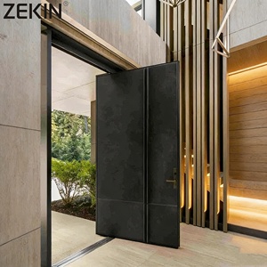 Customized Aluminum Alloy Powder Coating Tempered Glass casement aluminum doors - Product Image 1