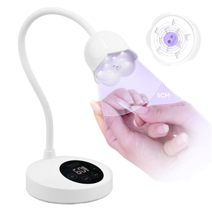 Lampe à ongles UV <span class=keywords><strong>LED</strong></span> mini 6W à diode de quartz, rechargeable, à brancher, pour bureau, corps en plastique, séchage rapide automatique, DIY, qualité supérieure - Product Image 1