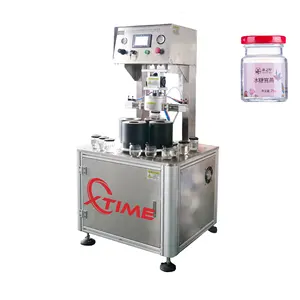 Cost effective semi automatic manual glass jar vacuum twist off capping sealing machine bottle closing machines