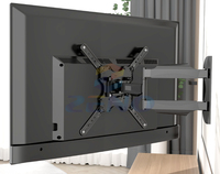 Support mural rétractable en acier pour téléviseur ZENO, VESA 400x400 mm, support mural pour téléviseur LED à mouvement complet, support pivotant P4
