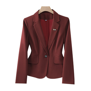 Women's Suit Set Polyester Blazer Pants Anti-Wrinkle Commute Wear - Product Image 5