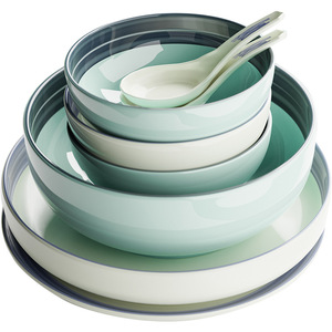 Modern Luxury European-Style Ceramic Tableware Hotel Restaurant Grade Disposable Sustainable Cutlery <b>Set</b> <b>for</b> Home Kitchenware - Product Image 1