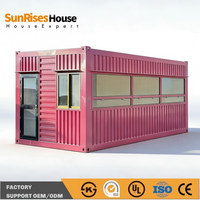 Bâtiment Préfabriqué Conteneurisé Haut de Gamme au Design Moderne, Prix Usine, pour Café Mobile, Restaurant, Bureau, Magasin, Maison, Durée de Vie 5 Ans