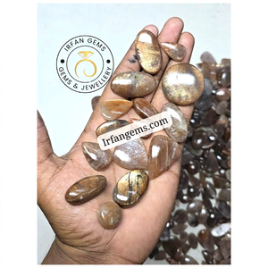 Piedra de Coco Sunstone de Primera Calidad, 100% Natural, Cabujón de Coco Sunstone, Gema Suelta para Joyería, Precio al por Mayor - Product Image 1