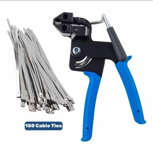 Penjepit Kabel Baja Tahan Karat Terintegrasi Pemotong Kabel Pemotong Kawat Alat Pengikat Kabel Pengencang Tali Baja Pengunci Rumah Tangga - Product Image 4