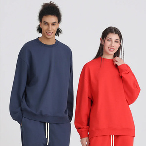 <span class=keywords><strong>Felpa</strong></span> in Spugna Francese Spazzolata 430G, <span class=keywords><strong>Felpa</strong></span> Oversize con Collo Tondo per Uomo, Streetwear Personalizzato, Produttore OEM - Product Image 3
