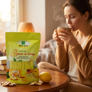Té de Útero de ginseng para mujer, suplemento de fertilidad femenina para madre, té de equilibrio de hormonas a base de hierbas, té de limón y jengibre - Product Image 1