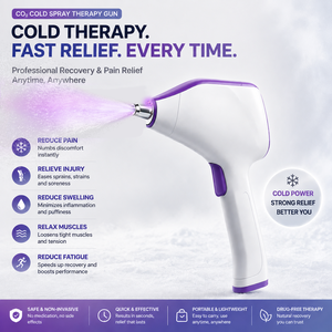 Pistola Criogénica <span class=keywords><strong>de</strong></span> CO2 Portátil -15 ℃   Dispositivo <span class=keywords><strong>de</strong></span> Crioterapia para Alivio del Dolor No Invasivo, Recuperación Muscular, Terapia <span class=keywords><strong>de</strong></span> Frío en Aerosol, Recuperación <span class=keywords><strong>de</strong></span> Lesiones Deportivas - Product Image 1
