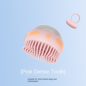 Brosse de bain pour animaux de compagnie en silicone à double usage de luxe nouvelle conception d'<span class=keywords><strong>OVNI</strong></span> pour le nettoyage et le massage - Product Image 6