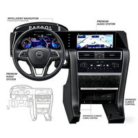 Layar Ganda 24.6 Inci untuk Nissan Patrol Y62 QX80 2012-2024 hingga Y63 Radio Mobil Android Meter Cluster Digital Otomatis Dashboard
