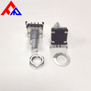 Encodeurs rotatifs étanches EC11 à 3 broches, à arbre plat, à arbre moleté, à insertion latérale, haute stabilité, vente en gros pour fabricants - Product Image 2