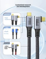 Câble de données USB4 PD 240W Charge rapide Transmission 40 Gbps Vidéo 4K - Double Type-C pour la compatibilité Mac