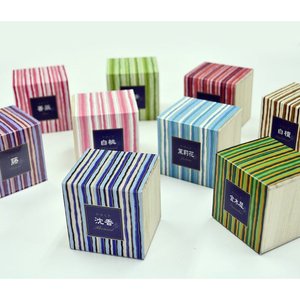 Cono de incienso de maíz melocotón blanco Kayuragi, paquete de 12 con soporte, fragancia japonesa para el hogar, dispersión rápida, ingredientes naturales KODO - Product Image 4