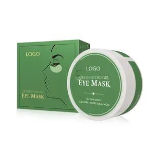 Algues coréennes masque pour les yeux sommeil vert masque pour les yeux Masker Mata Anti-âge cernes Parche Ojo Hydrogel Eye Patch Pad sous le masque pour les yeux