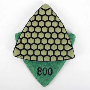 Tamponi Diamantati Triangolari Raizi per Lucidatura Angoli in Calcestruzzo - Product Image 2