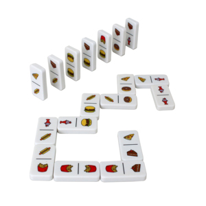 Dominos de luxe Double six Dominos professionnels avec boîte de rangement en bois, carreaux classiques noirs et blancs, acrylique et mélange - Product Image 4