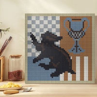 Art pixel 48x48, décoration intérieure DIY, puzzle en mosaïque, jouet, portraits muraux 1x1, blocs de construction, modèle de portrait, jouet