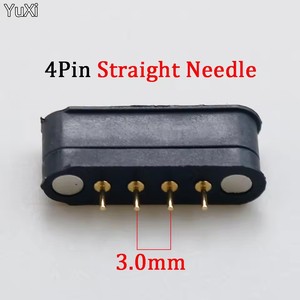 Conector Magnético Pogo Pin de 4 Posiciones, Paso de 3.0 mm, Conector Pogo Pin con Resorte, Macho y Hembra - Product Image 5