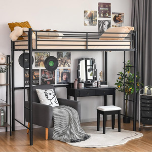 Base de Cama Triple Plegable para Adultos, Estilo Queen/King/Twin, con Plataforma de Listones, Estructura Metálica Grande con Almacenamiento - Product Image 2