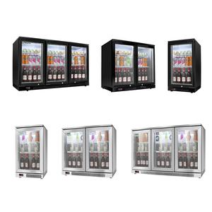 LVNI yatay 3 cam kapi bar sayacı masa ticari içecek bira ekran buzdolabı soğutucu ile led ışık - Product Image 2