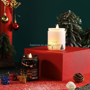 Bougie aromathérapeutique en cire de soja à <span class=keywords><strong>LED</strong></span> haut de gamme, très vendue, avec des barres, non toxique, écologique, décoration de Noël pour la maison, cadeau - Product Image 2
