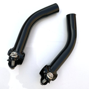 Guidon de vélo chromé noir pour VTT, guidon droit, accessoires d'équipement durables - Product Image 5