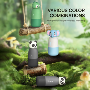 Bouteille <span class=keywords><strong>d</strong></span>'<span class=keywords><strong>eau</strong></span> pour enfants écologique, étanche, mignonne, en forme de panda, sans BPA, isolée, pour l'école - Product Image 1
