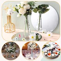 Miroirs ronds en acrylique sur mesure pour centre de table de mariage, plaques de miroir rondes sans verre, autocollants miroir adhésifs