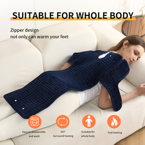 Chauffe-corps électrique multifonctionnel 110/220V avec fermeture éclair, chauffe-<span class=keywords><strong>pieds</strong></span> et chauffe-mains pour l'automne/hiver, usage domestique - Product Image 4