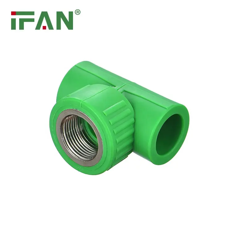 Ifan PPR Pipe Fittings Cor Verde Ppr Acessórios De Encanamento Igual Feminino Tee PPR Fittings