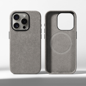 Custodia di lusso in Alcantara per <span class=keywords><strong>iPhone</strong></span> 17 16 15 14 13 12 <span class=keywords><strong>11</strong></span> Pro Max, antiurto, opaca - Product Image 1