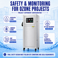 Generator Ozon PLC Berpendingin Air 100g/jam untuk Sistem Akuakultur Resirkulasi (RAS), Pengolahan dan Pemurnian Air Tambak Ikan