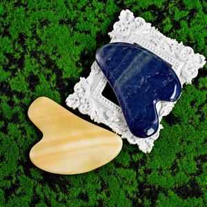 Piedra de Aventurina Azul Natural al por Mayor, Tabla de Masaje de Piedra, Decoración de Piedra Curativa de Calcita Amarilla para Regalos de Mujer - Product Image 3