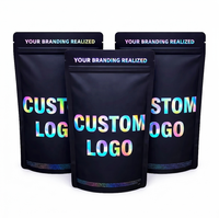 Op maat bedrukte logo Mylar zakjes 3,5g 7g 14g 28g Cali Packs geurdicht hersluitbaar met ritssluiting digitale print exotische staande pouch