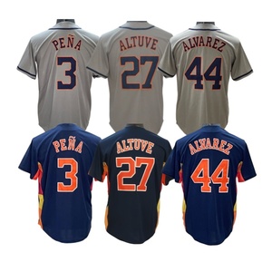Nueva Camiseta de Béisbol Americana Cosida de Alta Calidad 2026, 27 <span class=keywords><strong>Jose</strong></span> Altuve, 44 Yordan <span class=keywords><strong>Alvarez</strong></span>, 3 Jeremy Pena - Product Image 3