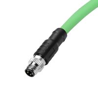 Cable Alvin's M8 A-Code de 4 Pines Macho, Alta Flexibilidad, Blindado, Beckhoff ZK1090-3131, Automatización Industrial, EtherCAT Fieldbus, 1m