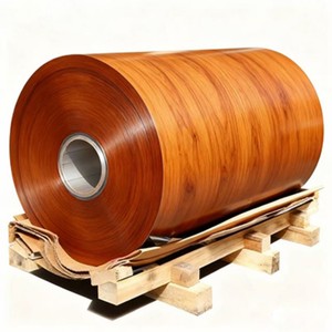 Bobine d'<span class=keywords><strong>aluminium</strong></span> laquée série 5000, effet bois authentique, revêtement PVDF FEVE PE HDPE NANO, peinture intérieure, couleur enduite - Product Image 6